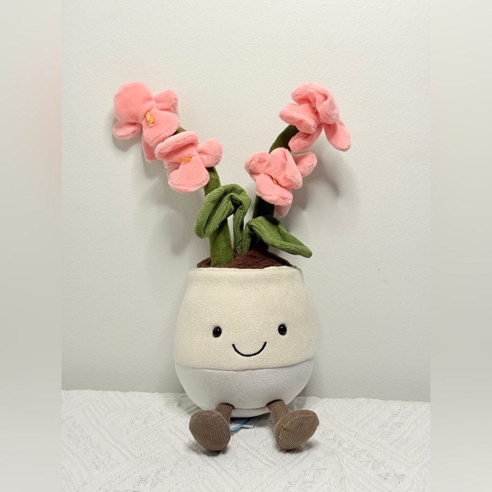 NWT Jellycat Amuseable Pink Orchid Flower